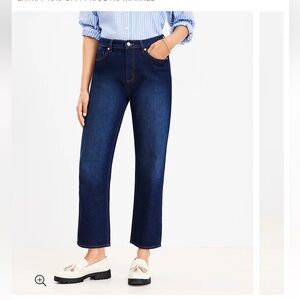 LOFT High Rise Straight Jeans NWT / sz 14/32